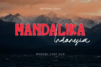 Mandalika Indonesia font