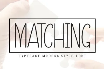 Matching Display font