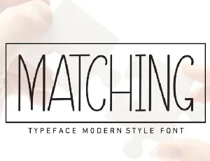 Matching Display font