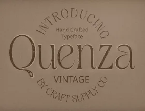 Quenza Vintage font