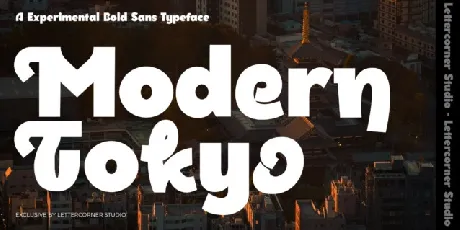 Modern Tokyo font