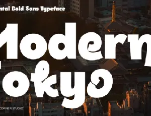 Modern Tokyo font