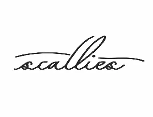 Scallies Demo font