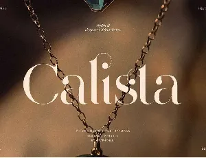 Calista font