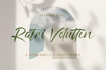 Ratri Volutten font