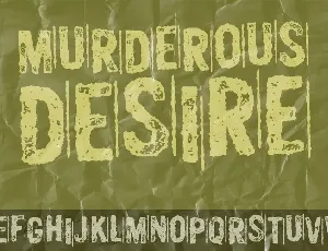 Murderous Desire DEMO font