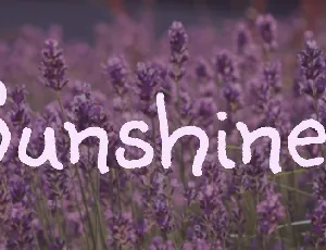 Sunshiney font