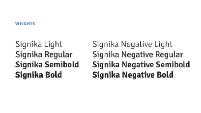 Signika Family font