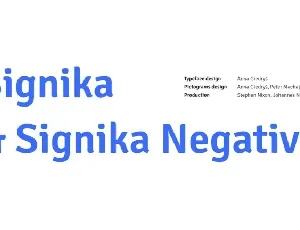 Signika Family font