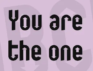 You are the one font