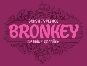 Bronkey font