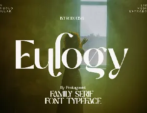 Eulogy font