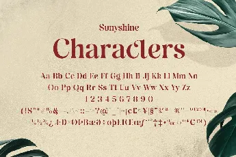 Sunyshine font