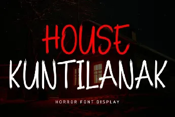 House Kuntilanak Display font