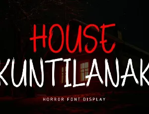 House Kuntilanak Display font