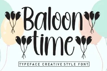 Baloon Time Script font