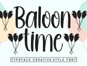 Baloon Time Script font