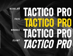Tactico Pro font
