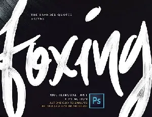 Foxing Brush Free Download font