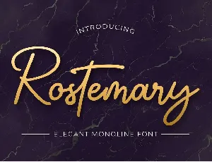 Rostemary font