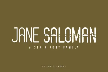 Jane Saloman Demo font