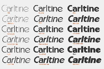 Carltine font