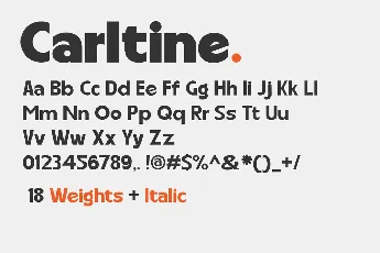 Carltine font