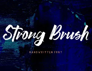 Strong Brush font