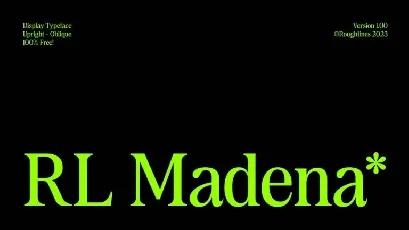 RL Madena Family font