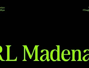 RL Madena Family font