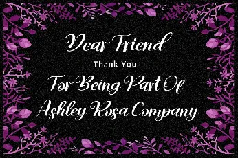 Ashley Rosa font