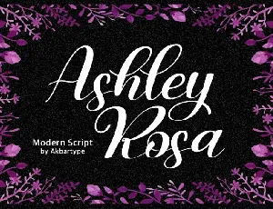 Ashley Rosa font