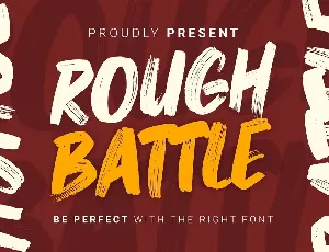 Rough Battle font