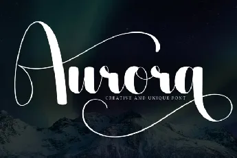 Aurora Script font