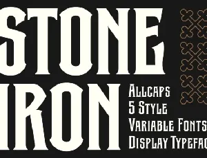 Stone Iron font