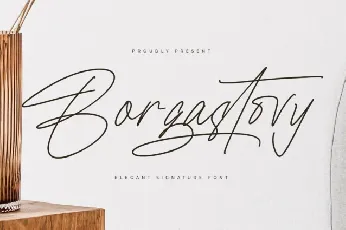 Borgastovy font