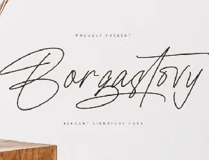 Borgastovy font