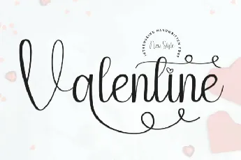 Valentine Script font