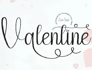 Valentine Script font