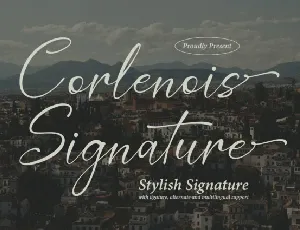 Corlenois Signature font