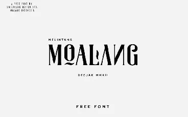 MOALANG TYPEFACE font