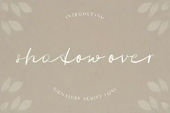 Shadow Over Demo font