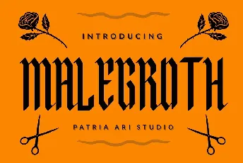 Malegroth font