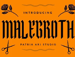 Malegroth font