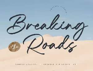 Breaking Road font