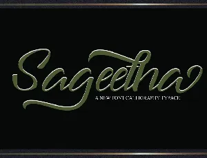 Sageetha Script font