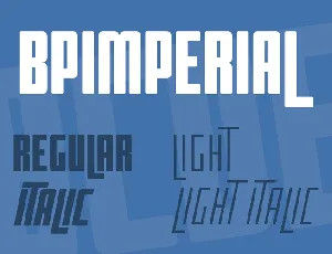 BPimperial font