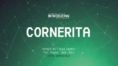 Cornerita Family font