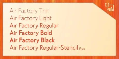 Air Factory font