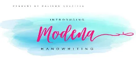 Modena font